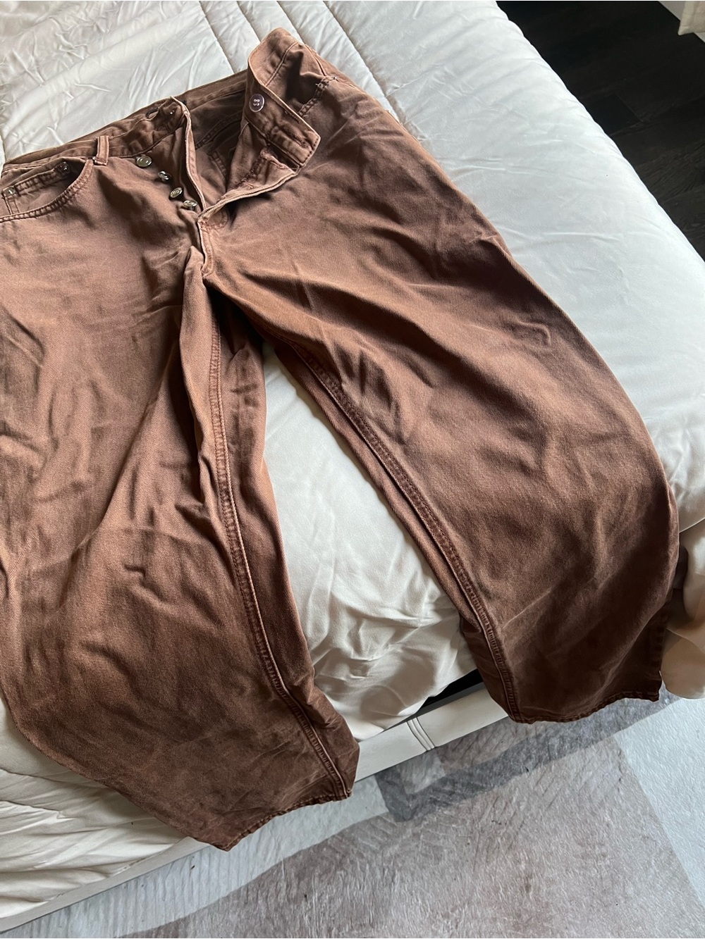 Women’s Brown Casual Pants - Relaxed Fit
